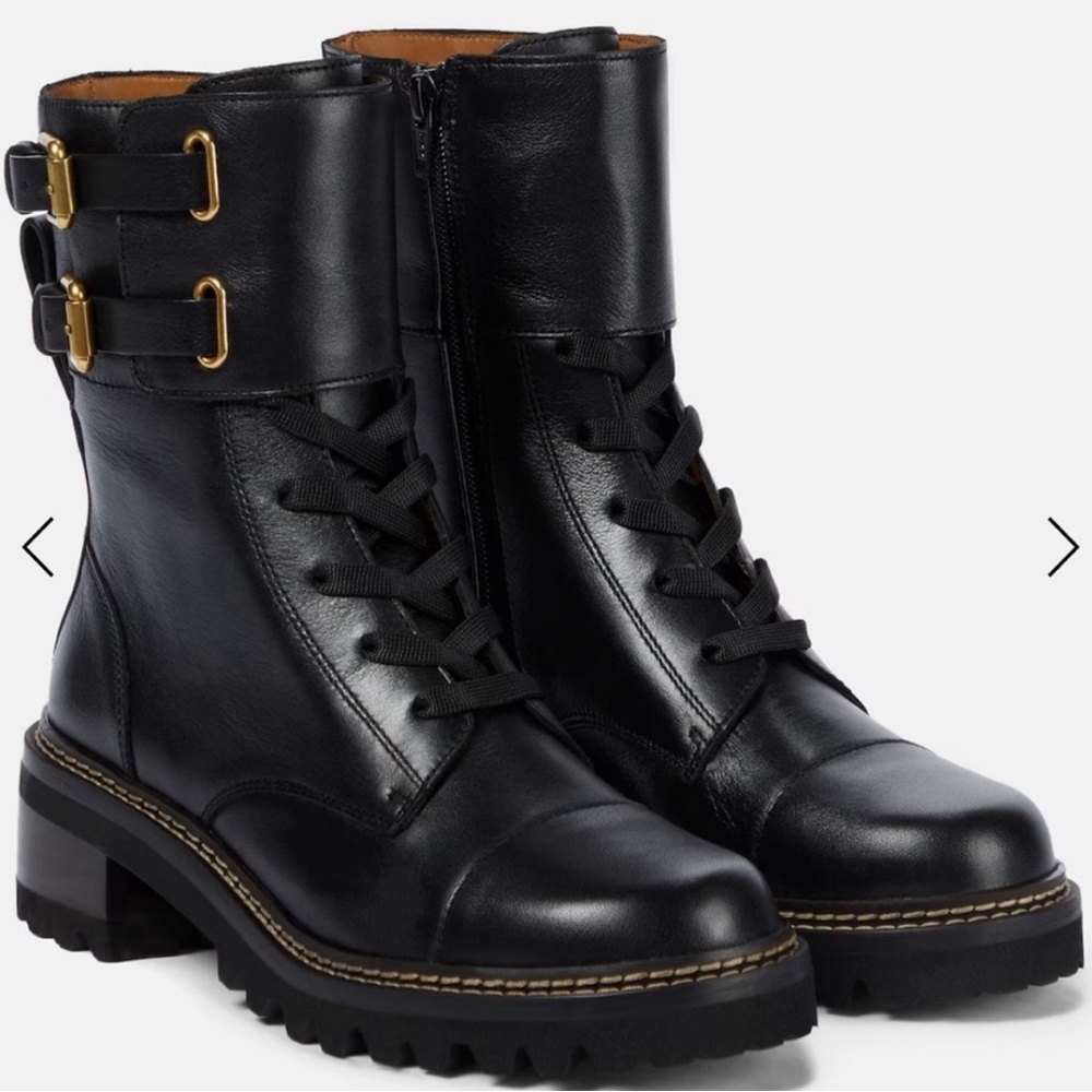 SEE by Chloee black ankle boots